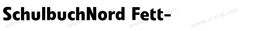 SchulbuchNord Fett字体转换